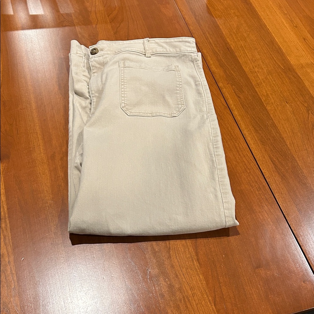 LOFT Women's “The Palmer” Tan Wide Leg Pants